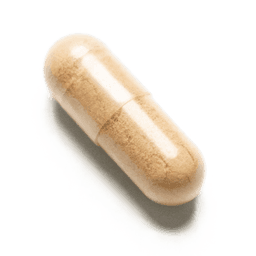 Ashwagandha supplement bottle in softgel or capsule form