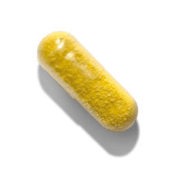 Biotin supplement bottle in softgel or capsule form